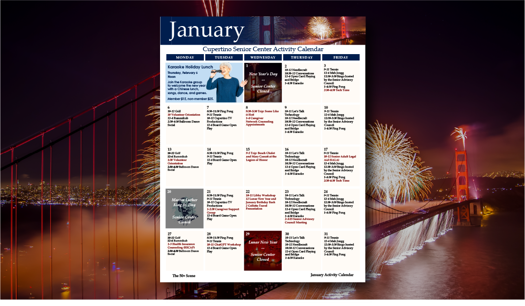 50+ Jan 2025 Calendar