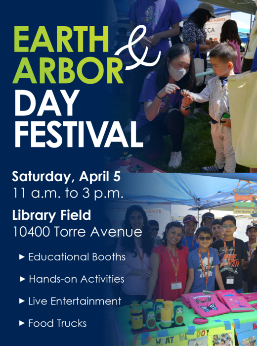 The Cupertino Earth and Arbor Day Festival is Saturday, April 5