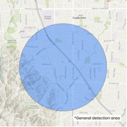 Invasive aedes mosquitoes detection area in Cupertino