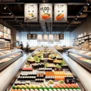 Dashi Market indoor rendering