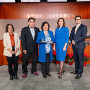 Cupertino City Council at the December 11 Special City Council Meeting