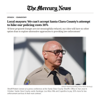 Mercury News article: "Local mayors: We can't accept Santa Clara County's attempt . . ."