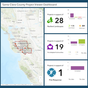 Santa Clara County Community Wildfire Protection Program project dashboard