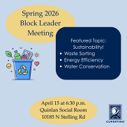 Spring Block Leader Meeting