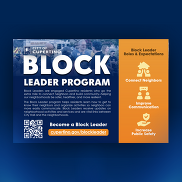City of Cupertino Block Leader Program Informational Postcard