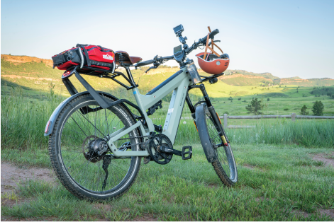 Class 3 e-bike outside on grass