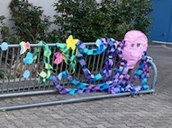 sedgwick bike rack decorated