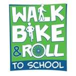 walk Bike Roll to school logo square
