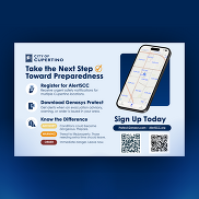 Emergency Preparedness postcard design