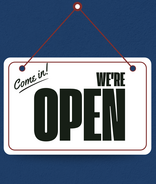 We're Open