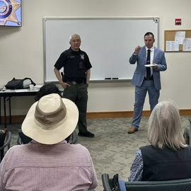 Sheriff's Office giving presentation to older adults