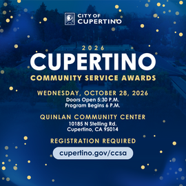 Cupertino Community Service Awards 2026