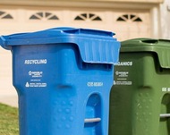 recycling bins