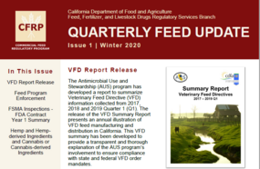 Screenshot of first issue of the Quarterly Feed Update