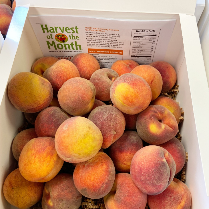 box of peaches