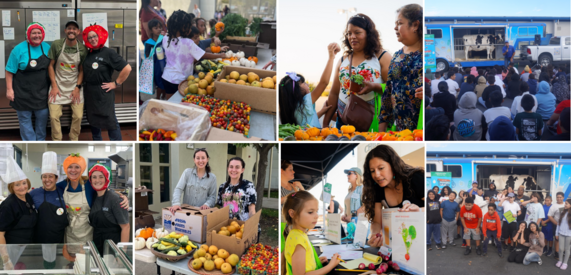 farm to school month activities collage