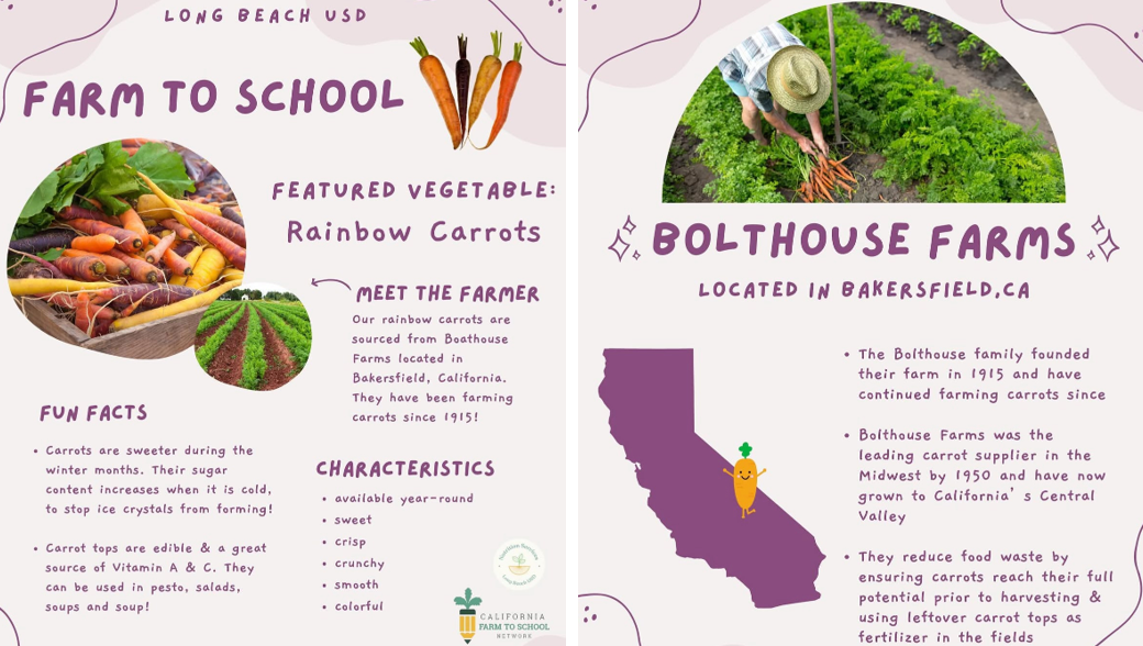 rainbow carrots from Bolthouse Farms