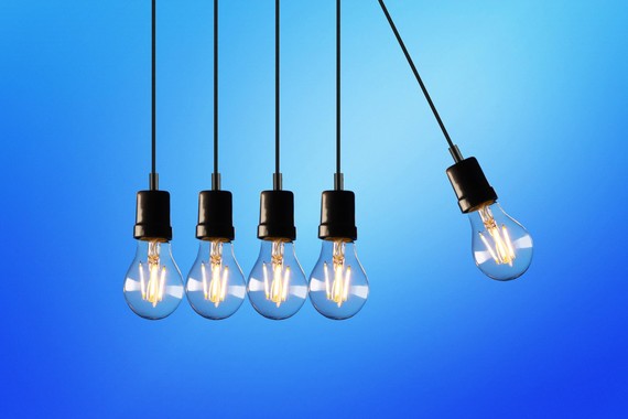 photo of hanging light bulbs
