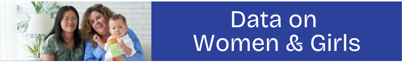Data on Women and Girls with images of girls