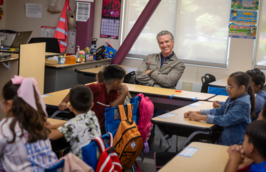 Gov. Newsom in classroom