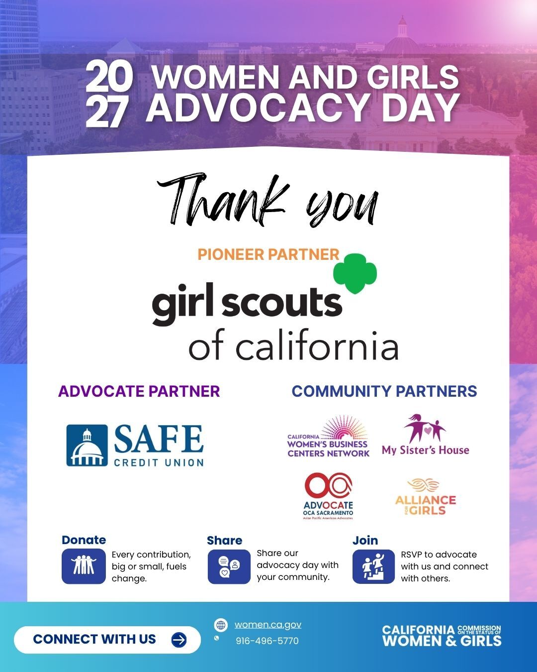 2027 Advocacy Day Sponsors and Partners