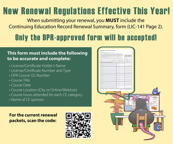 New Regulations Effective This Year with Ralph the Rat at the computer