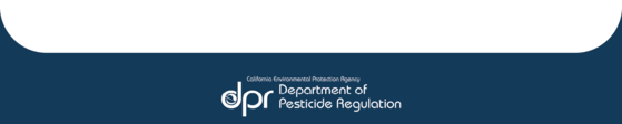 Footer. Department of Pesticide Regulation.