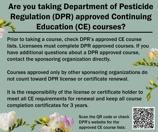 DPR approved Courses
