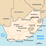 South Africa map from Wikipedia