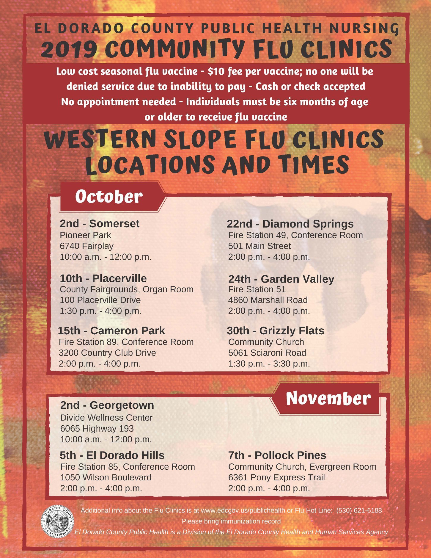 flu clinic flyer