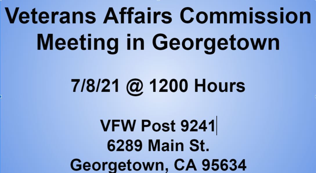 Veterans Affairs Comm Meeting