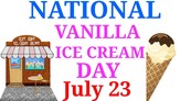 vanilla ice cream day