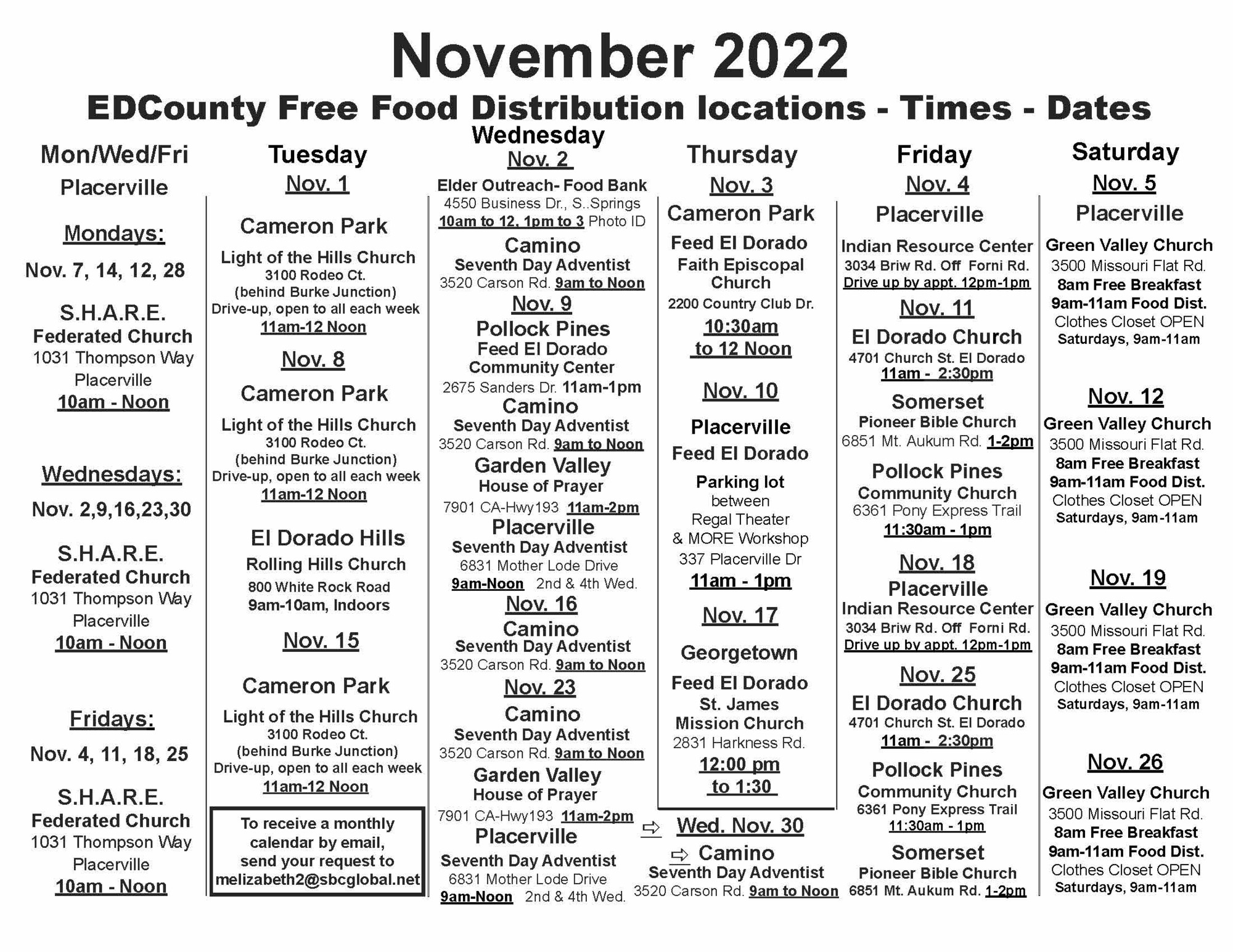 Corrected Nov2022 Free Food Distribution Calendar (1)