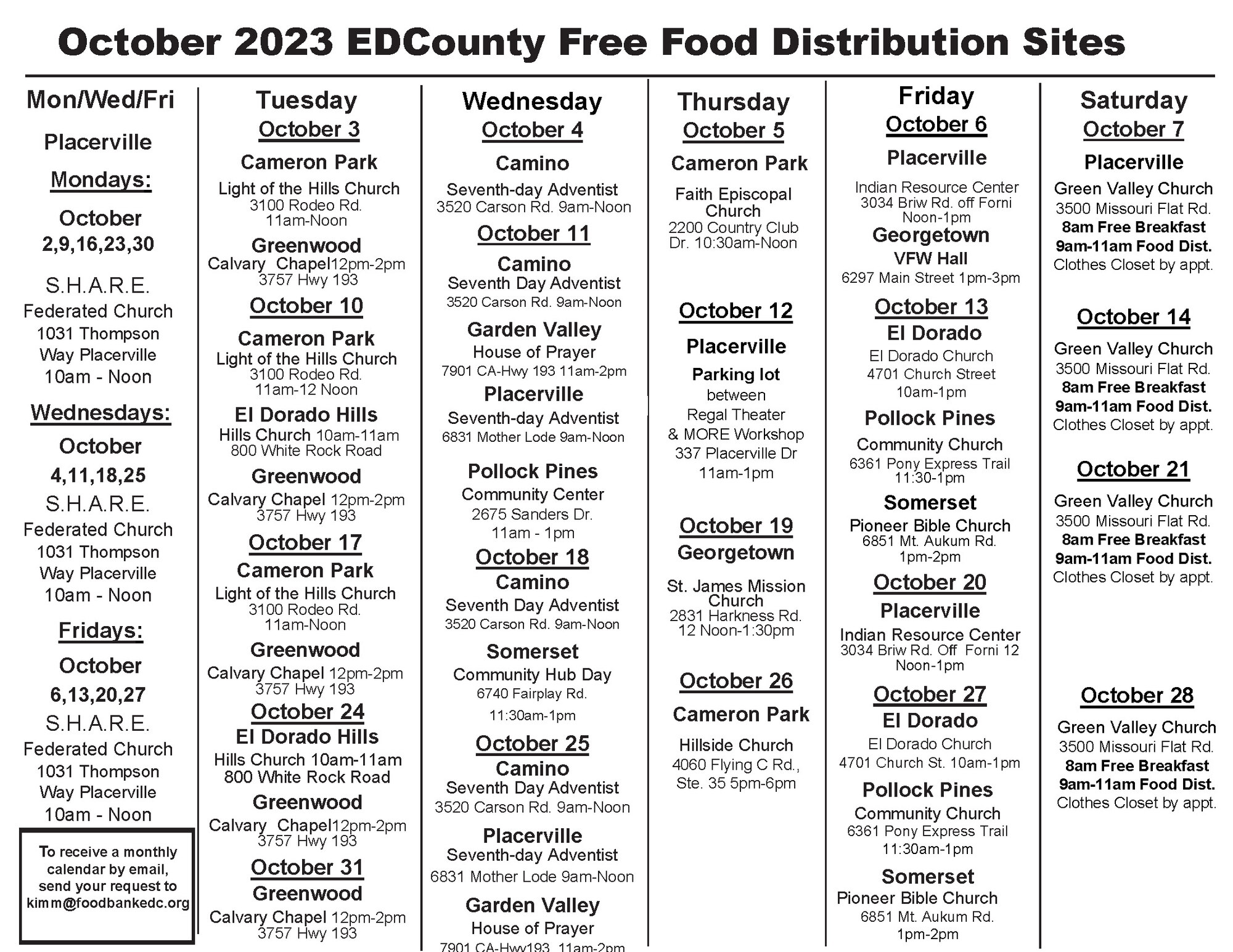 October 2023 EDC Free Food Distribution pdf