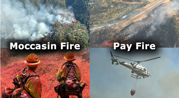 Moccasin and Pay Fires