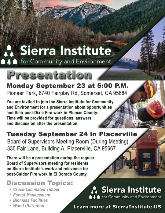 Sierra Institute Presentation