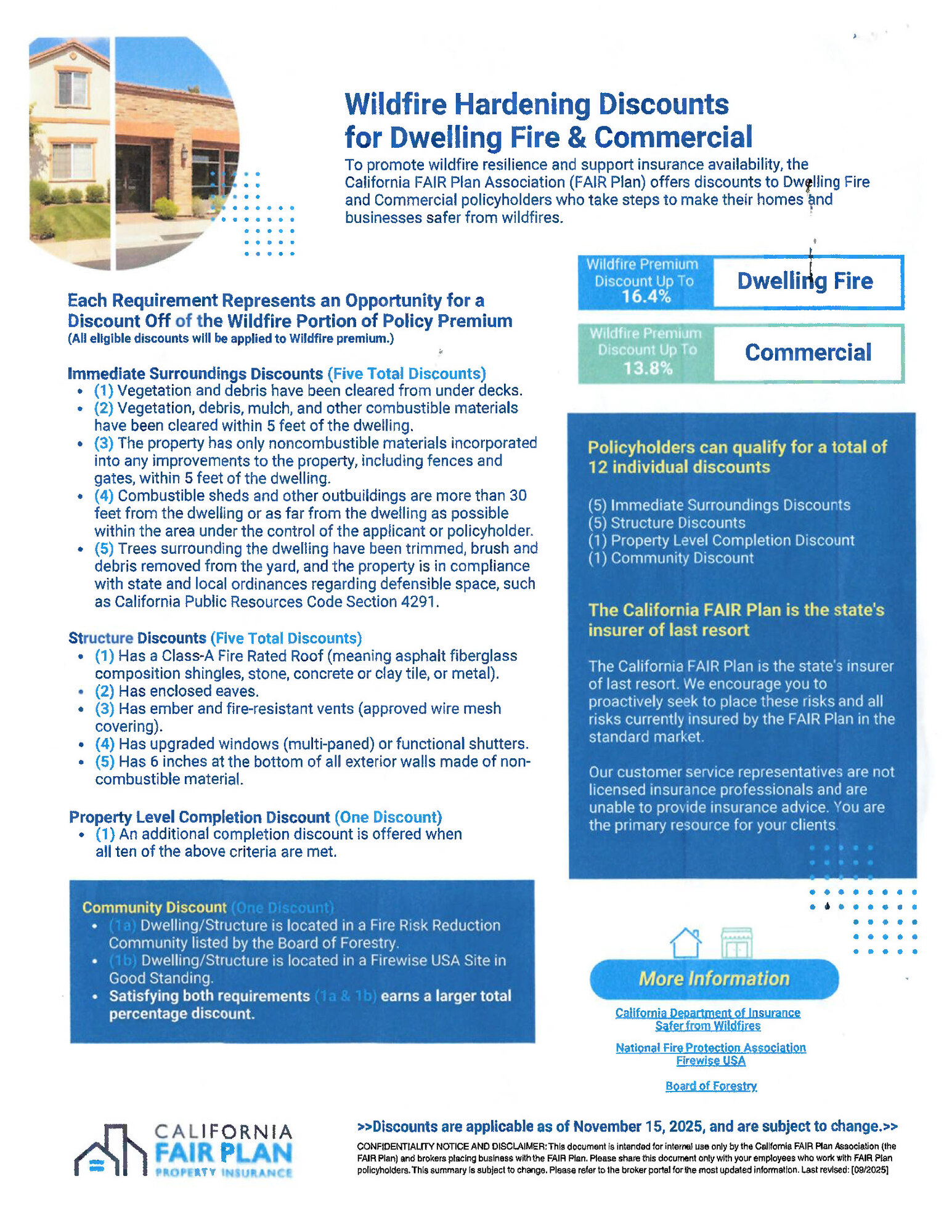 Fair Plan Discounts 2025