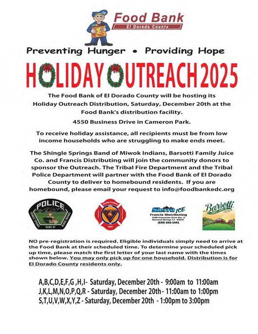 Food Bank Holiday Outreach