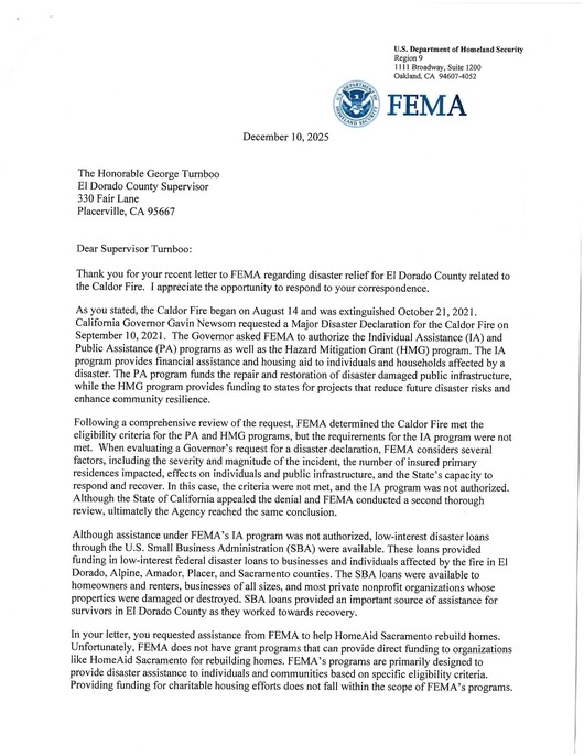 FEMA IA Denial Letter 1