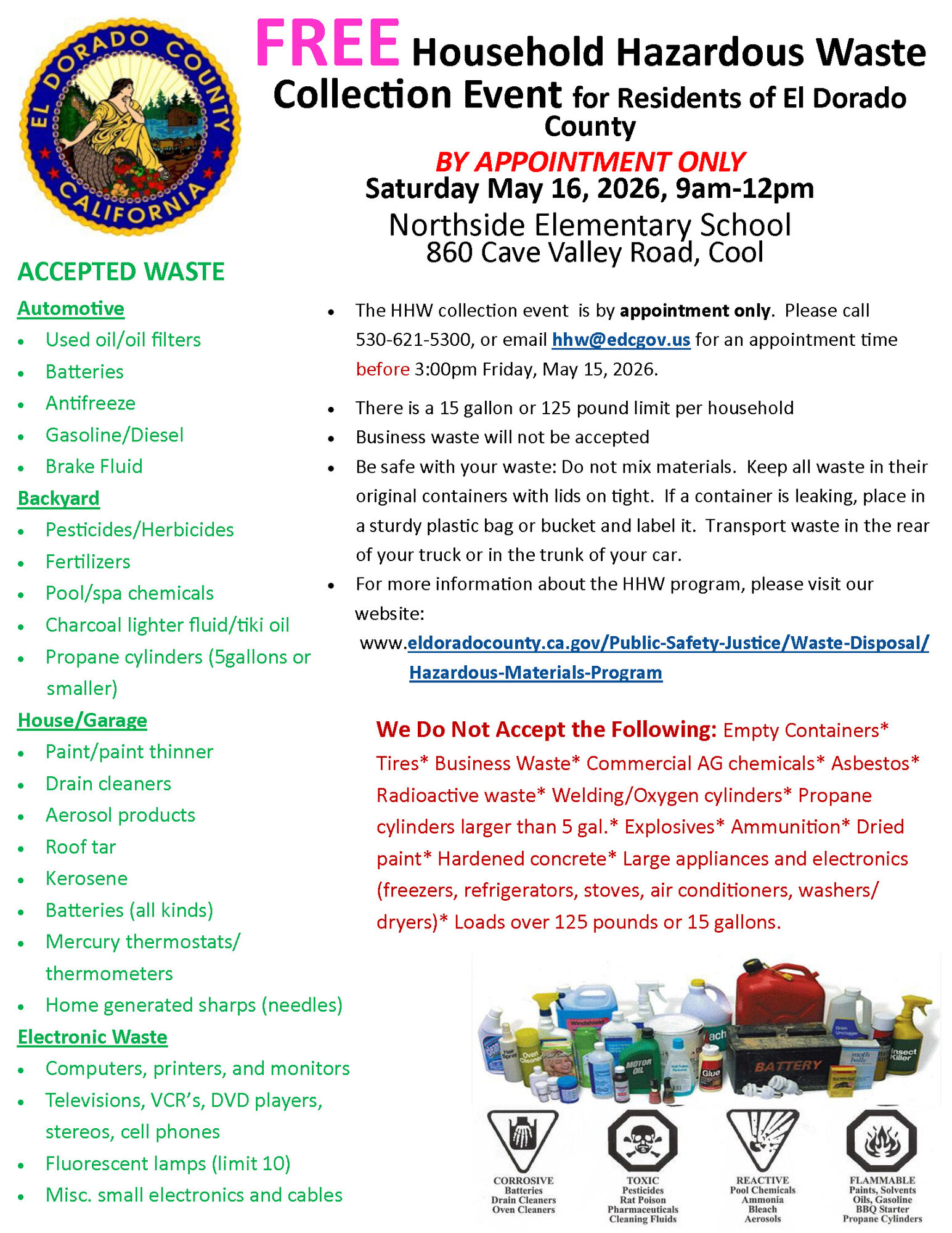 Cool HHW event 5-16-26