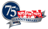 75th Anniversary Toys for Tots logo