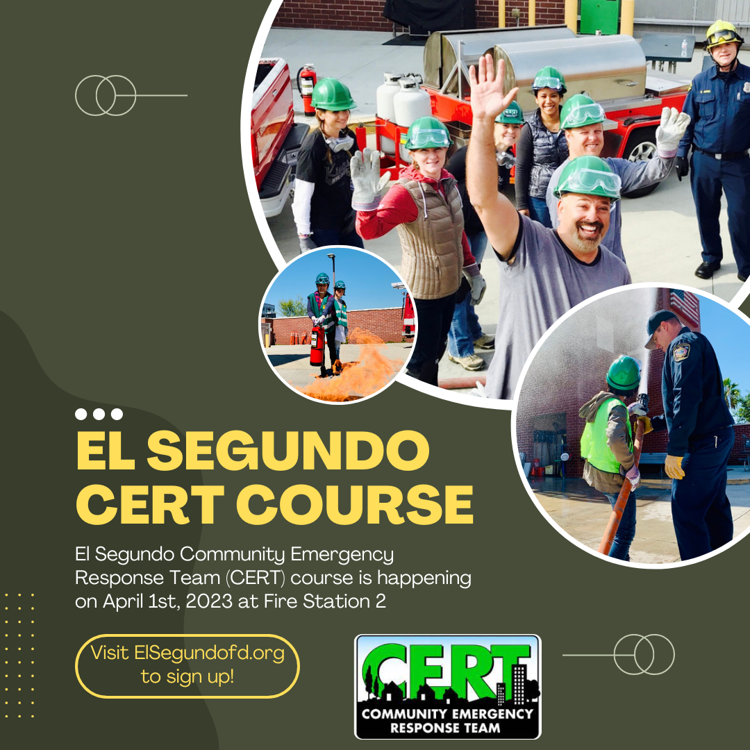 FREE Community Emergency Response Team (CERT) Training - April 1st