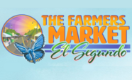 Farmers Market logo with blue butterfly