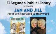 Headshot of twins Jan Bunker and Jill Jaxx and book cover of their memoir