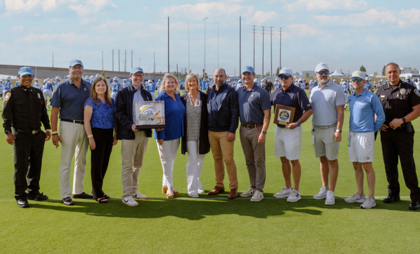 El Segundo City Leadership with Chargers Team on The Bolt field