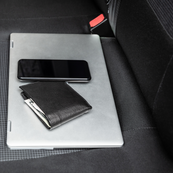 Personal items left on seat of car