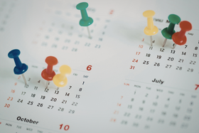 Calendar - Thumb Tacks