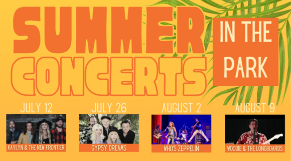 Summer Concerts in the Park July-August 2026
