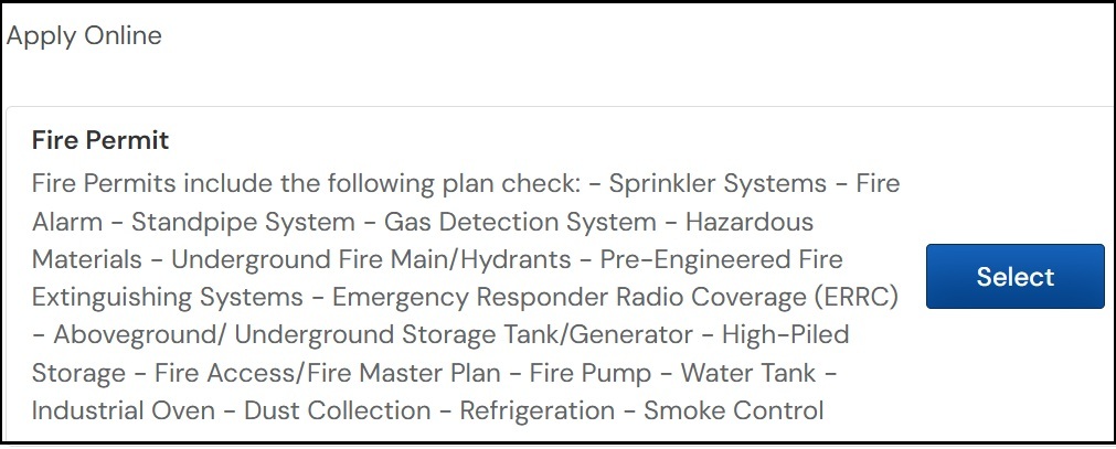 Fire Permit