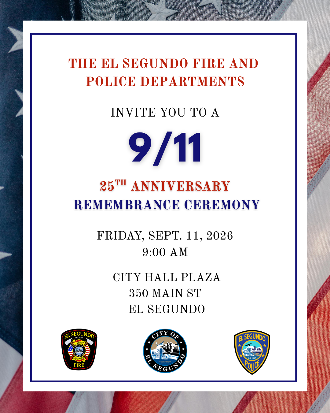 September 11 Remembrance Ceremony 2026